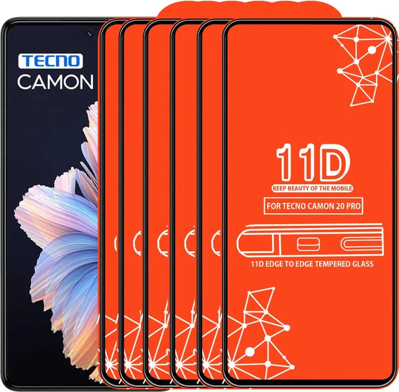 11D Tempered Glass for Tecno