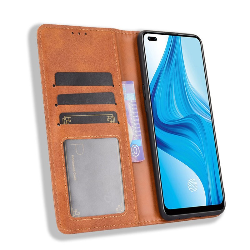 Leather Wallet Flip Cover for Oppo