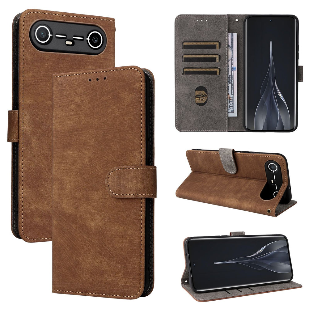 Leather Wallet Flip Cover for Tecno