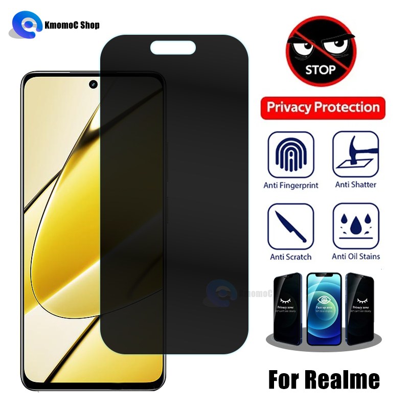 Privacy Tempered Glass for Realme
