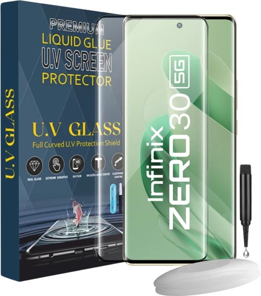 UV Glue Tempered Glass for Infinix